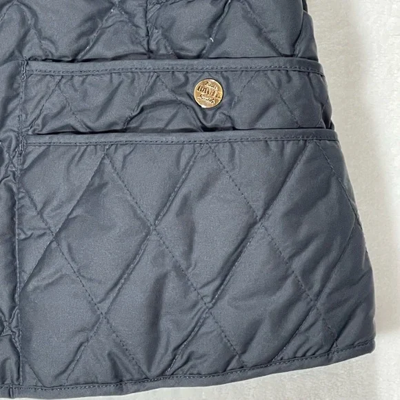 Eddie Bauer Navy Quilted Goosedown Vest - Picture 2 of 14